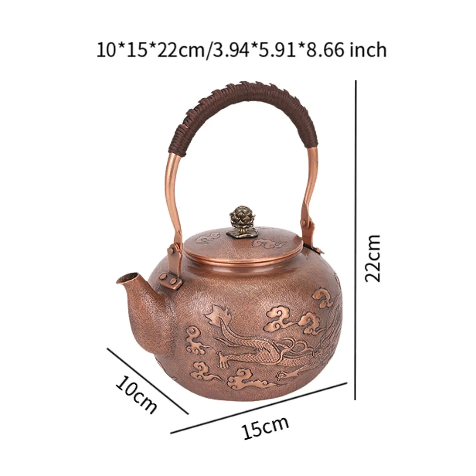Copper Teapot Water Boiler Jug Coffee Pot for Hiking Picnic Tea Lovers Gift Copper Teapot Water Boiler Jug Coffee Pot for Hiking Picnic Tea Lovers Gift
