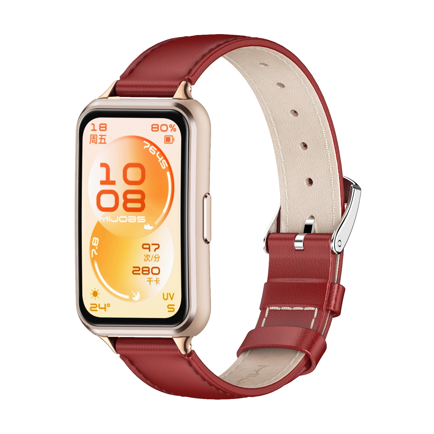 Leather Strap Bracelet for Huawei Band 11 Series Watch