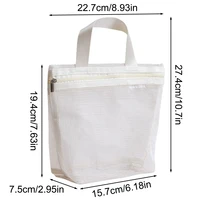 Mesh Makeup Toiletry Storage Bags Handbags Portable Travel Washing Body Shower Tools Organizer Hanging Cosmetic Organizer Pouch 5