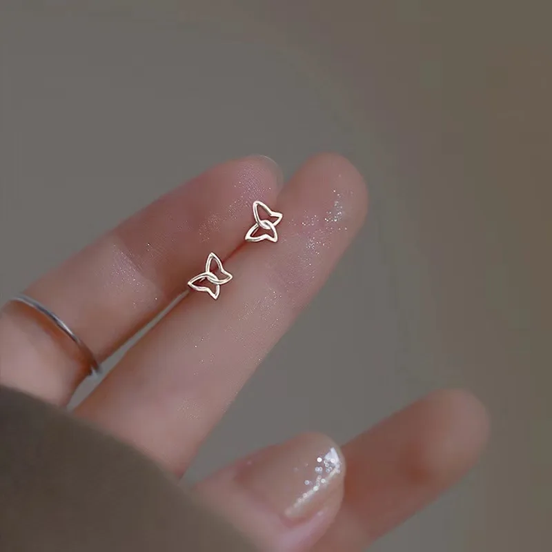 Butterfly Earrings No Hole Ear Clips Metal Hollow Butterfly Clip Earring Without Piercing Minimalist Earrings Jewelry CEY213