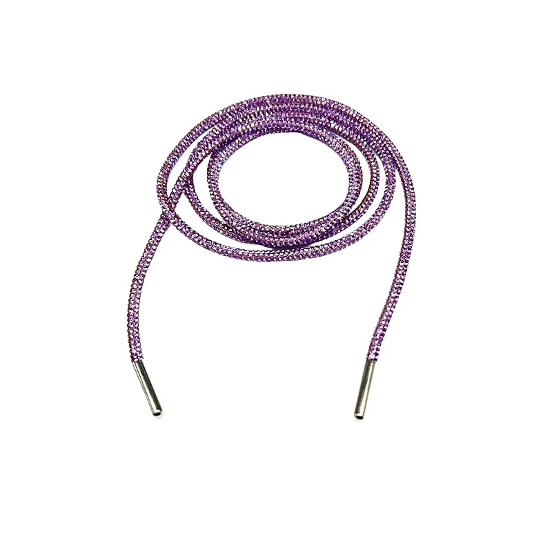 1PC Luxury Rhinestone ShoeLaces Bright Shoe Laces Strings Braiding Strap DIY Drawstring Shoelace Shoes Accessories 100/120/140CM
