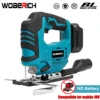 WOBERICH 18V Brushless Jig Saw Electric Jigsaw Adjustable Blade Woodworking 2900RPM 65mm Power Tool for Makita 18V Battery 1