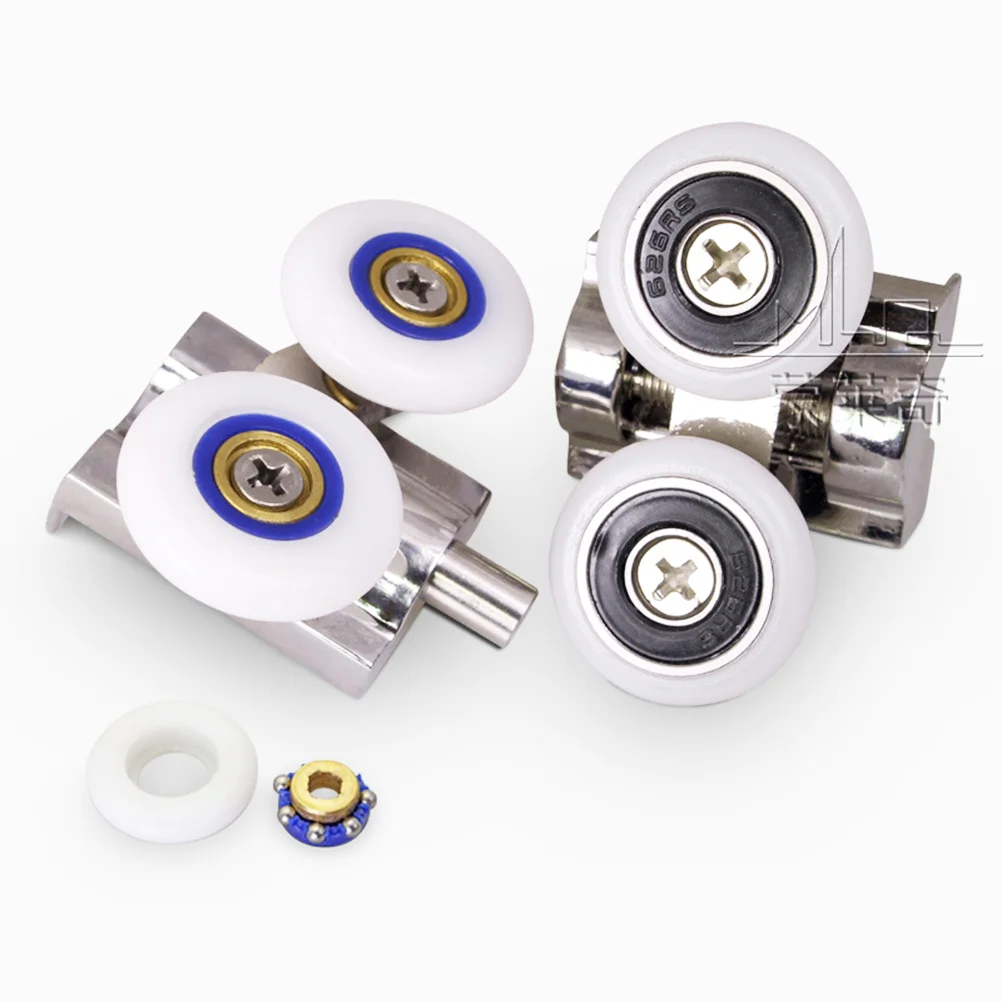 

2pcs Shower Door Wheels Bottom Shower Door Rollers Runners Pulleys Wheels Bathroom Replacement Parts