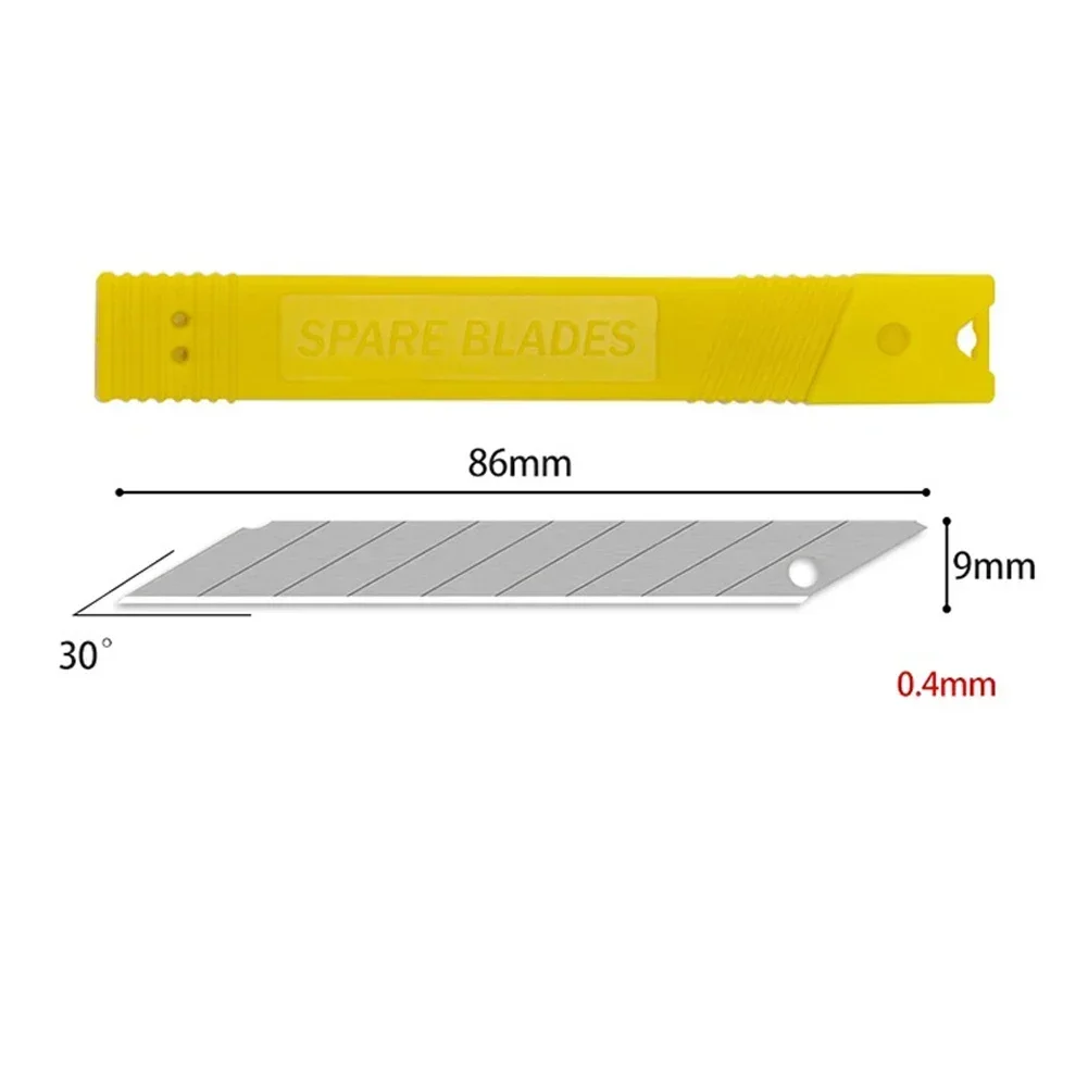 10Pcs Replacement Blade 86*9mm 30 Degrees Art Cutter General Blade Alloy Steel For Cutting Paper Trimming Carving Hand Tool,art cutter blade