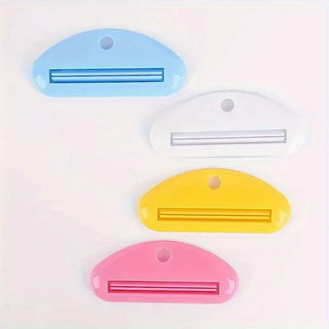 Spremi dentifricio in plasticaDispenser manuale per dentifricio, spremiagrumi multifunzionale indipendente per accessori da bagno 6