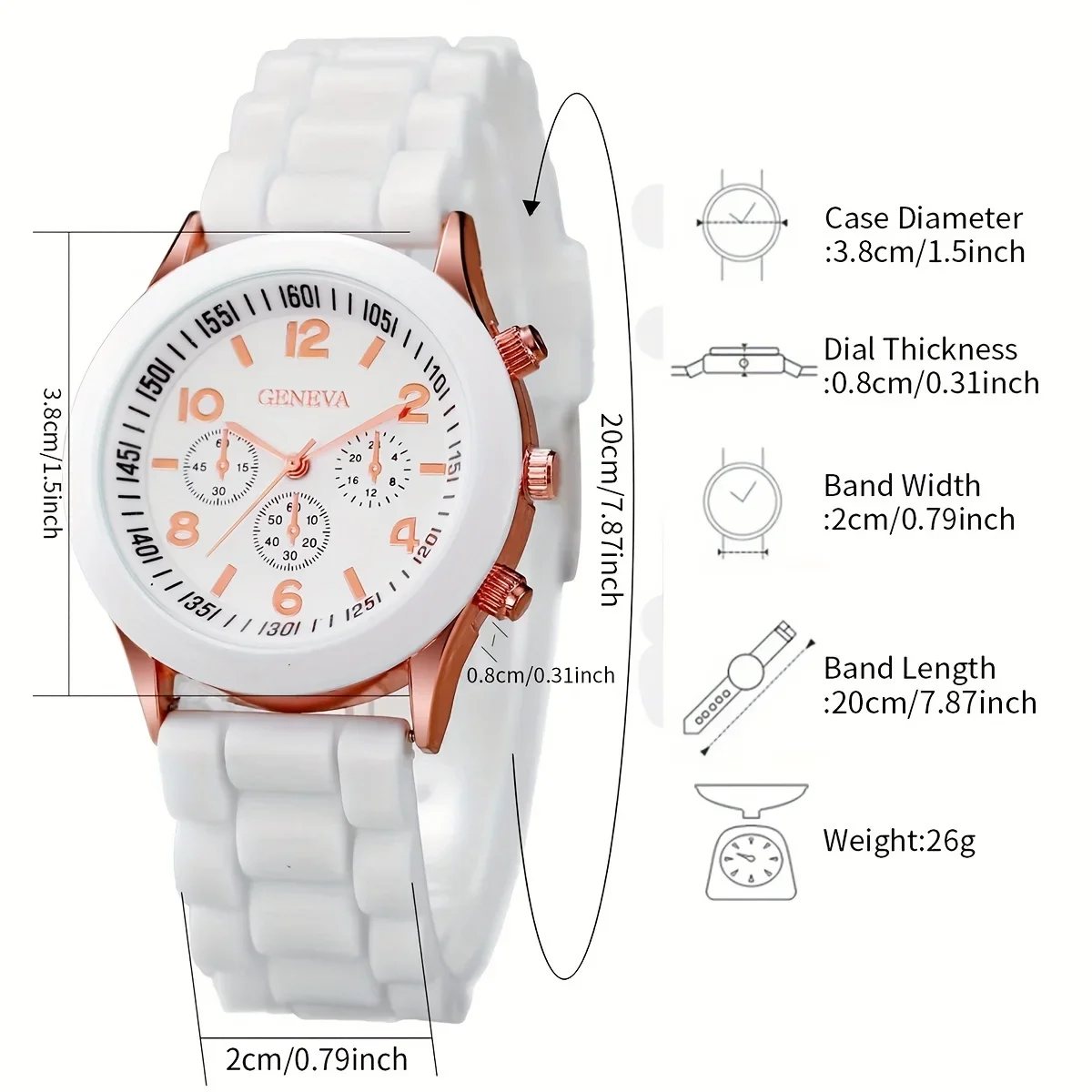 14 piece women's fashionable quartz watch set - candy colored silicone strap, digital display,