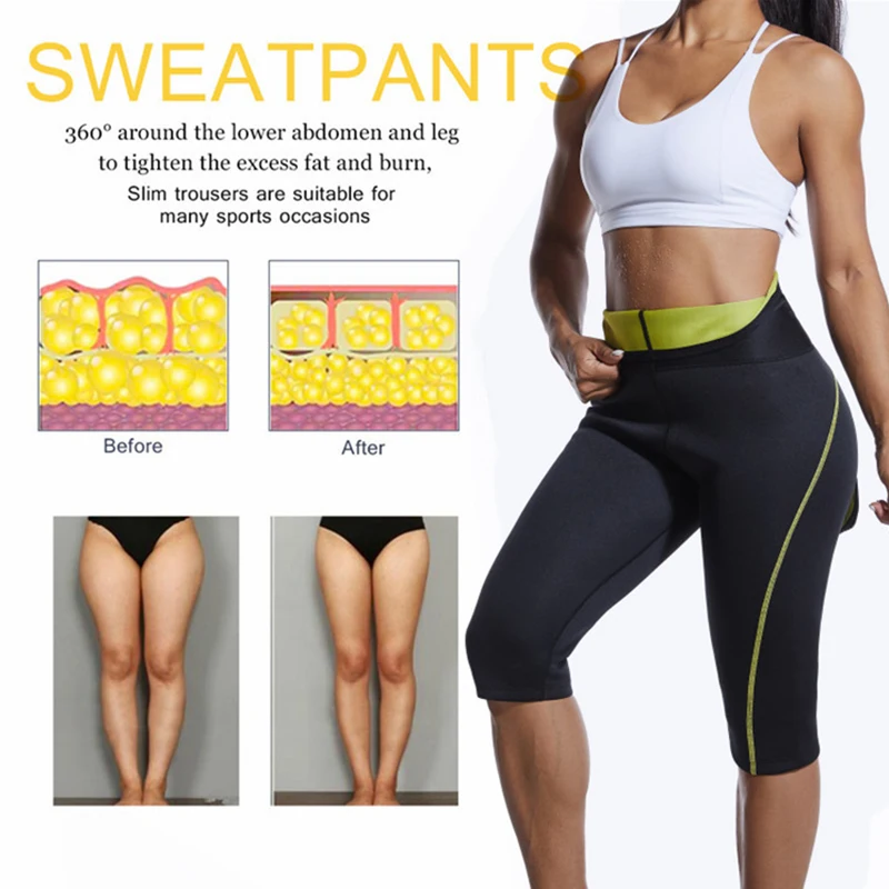 Sweat Sauna Pants Body Shaper Weight Loss Slimming Pants Waist Trainer  Shapewear Tummy Hot Thermo Sweat Leggings Fitness Workout|Slimming Product|  - AliExpress