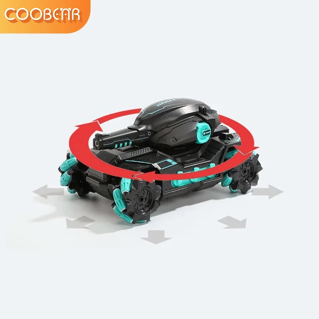 Remote Control Tank Toy Car Water Bombs Shooting Competitive RC Car 4WD Tank Off-road Cars Mecha Gesture Induction Toys For Boy 4