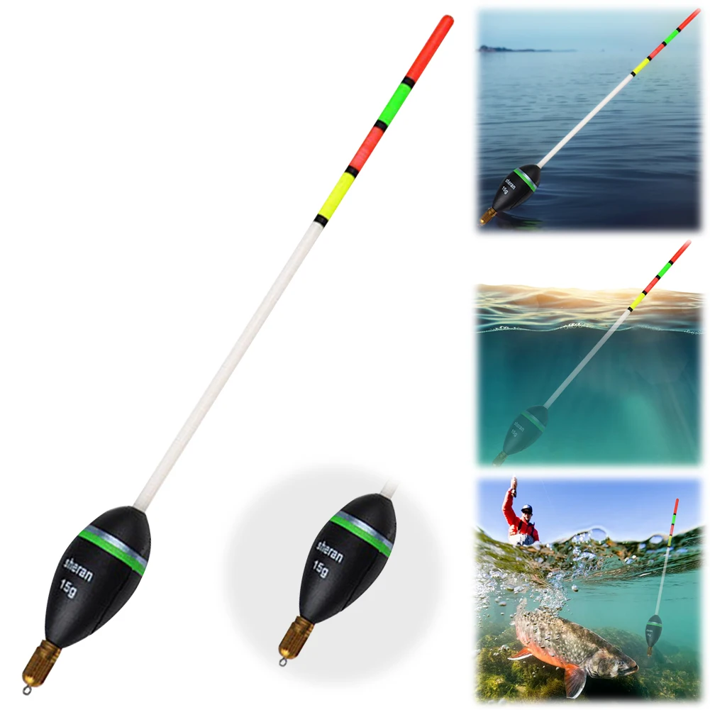 Fishing Float 15g 20g 25g 30g Vertical Buoy Wooden Fishing Floats Wood Long Tail Fishing Float Outdoor Fishing Gear Accessories