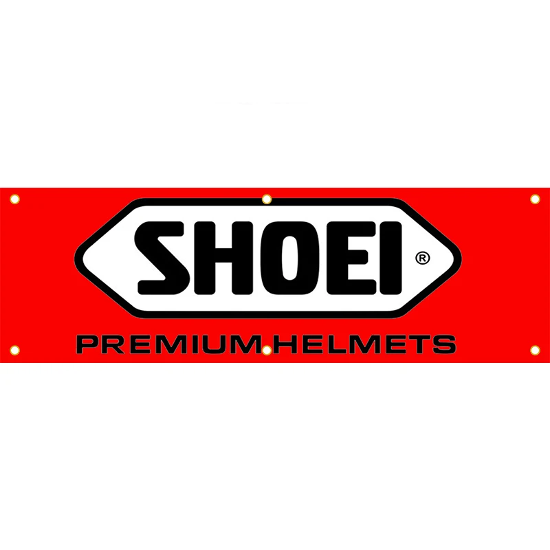 

1,5 г/м2, 150D, полиэстер, Shoei, шлемы, баннер, 150*5 футов (45 * см), рекламная фотофлаг yhx392