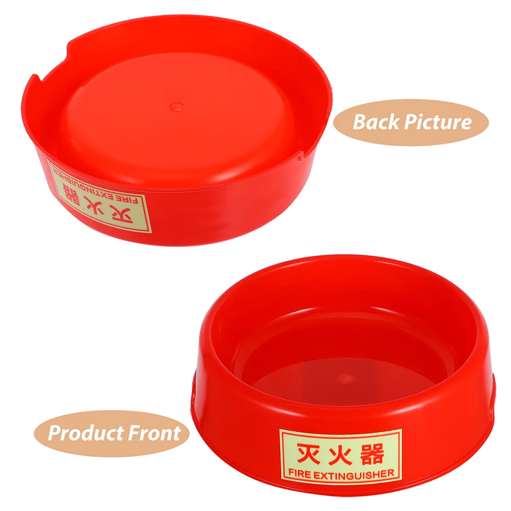 Fire Extinguisher Stand Holder Fluorescent Plastic Floor Stand Red Fire Extinguisher Mount for Public Places B