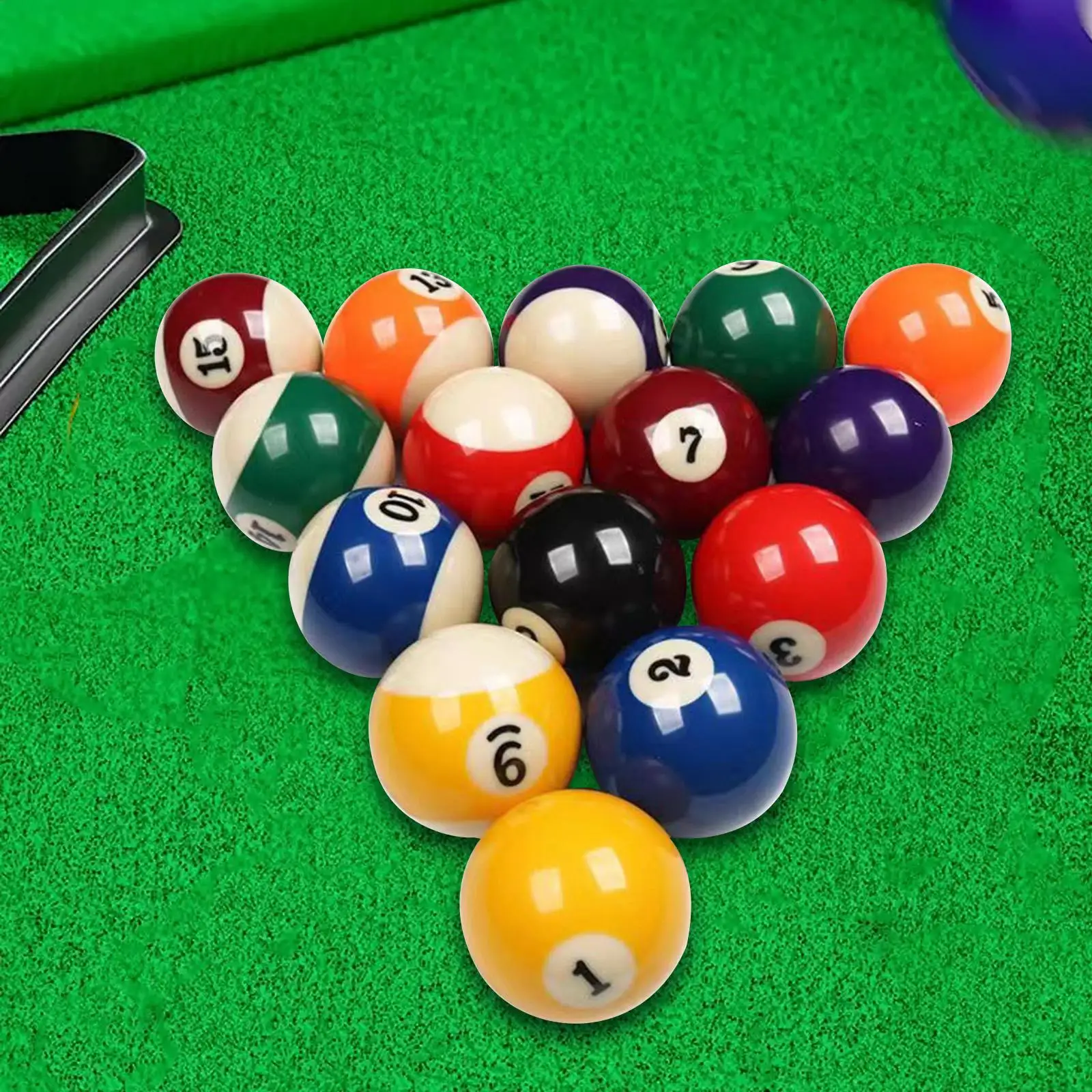 16 Pieces Pool Table Balls Professional Resin Balls Pool Ball Billiard Balls Full Set for Playroom Clubs Bars Recreation Games