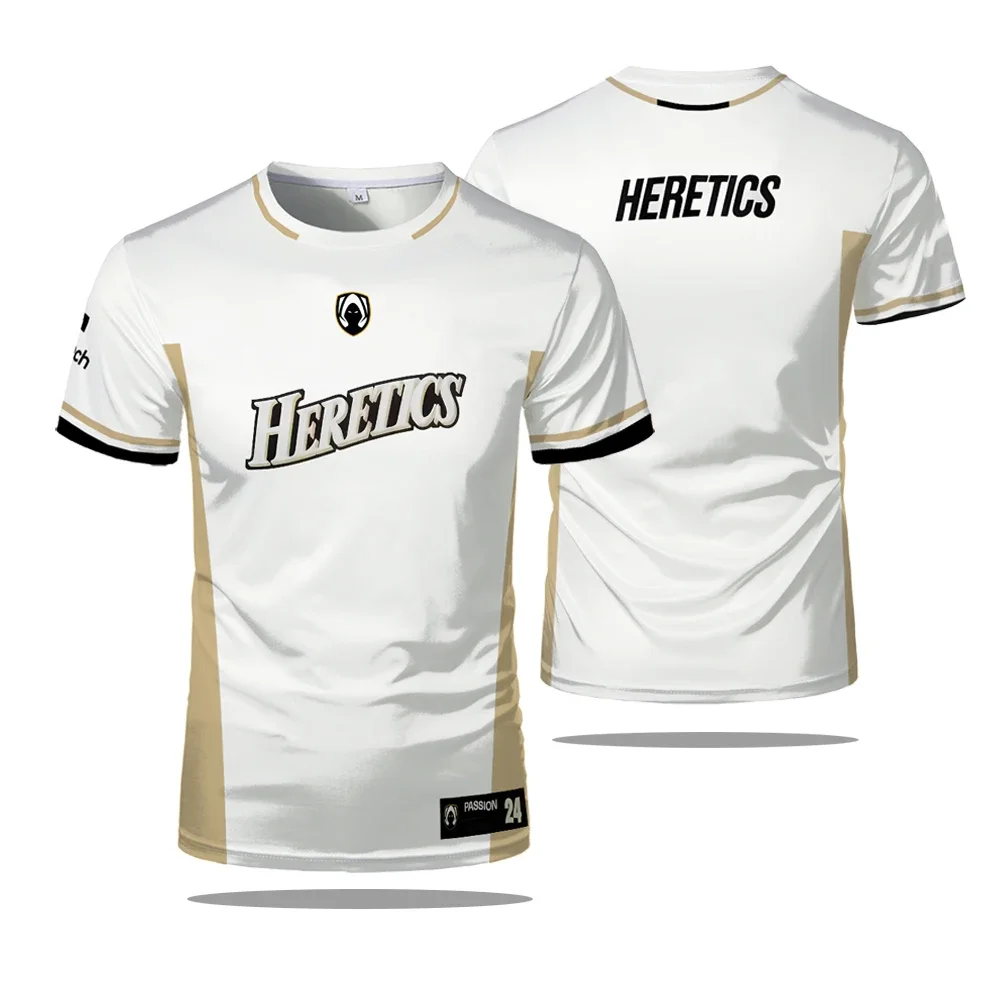 thumbnail image 1 of Camiseta de cosplay del equipo de deportes electrónicos HERETICS 2024, camiseta de uniforme con estampado 3D de VALORANT VCT, camisetas transpirables de gran tamaño y secado rápido, 1 of 4