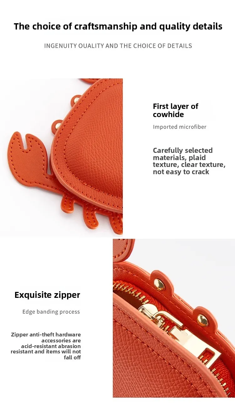 MyGiftHome Crab Coin Purse Earphone Storage Bag
