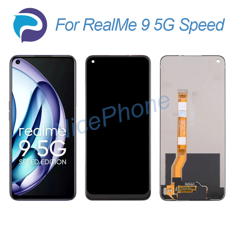 

Для RealMe 9 5G Speed LCD дисплей кодирующий преобразователь сенсорного экрана в сборе Замена RMX3461 для RealMe 9 5G Speed Screen LCD