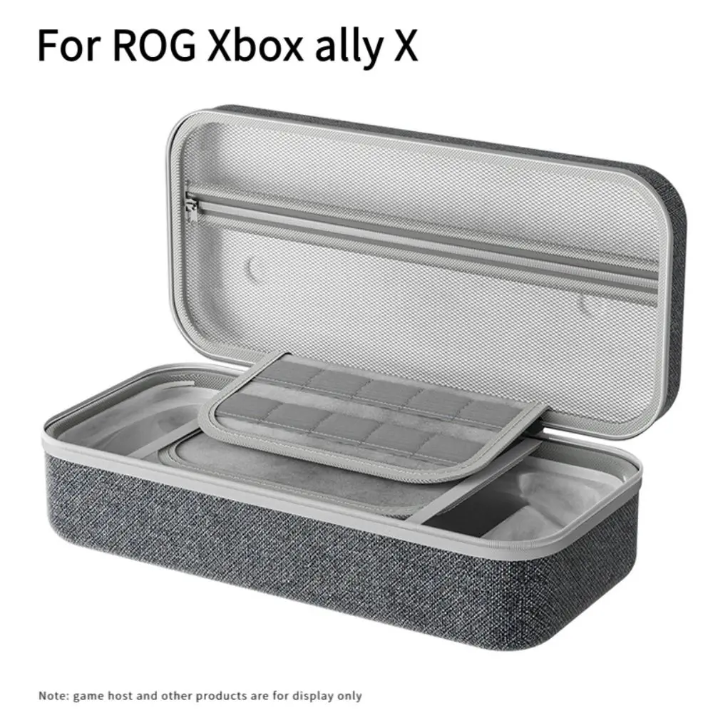 하드 쉘 운반 가방 방수 충격 방지 EVA 하드 케이스 ROG Xbox Ally X/Ally용 긁힘 방지 메쉬 포켓