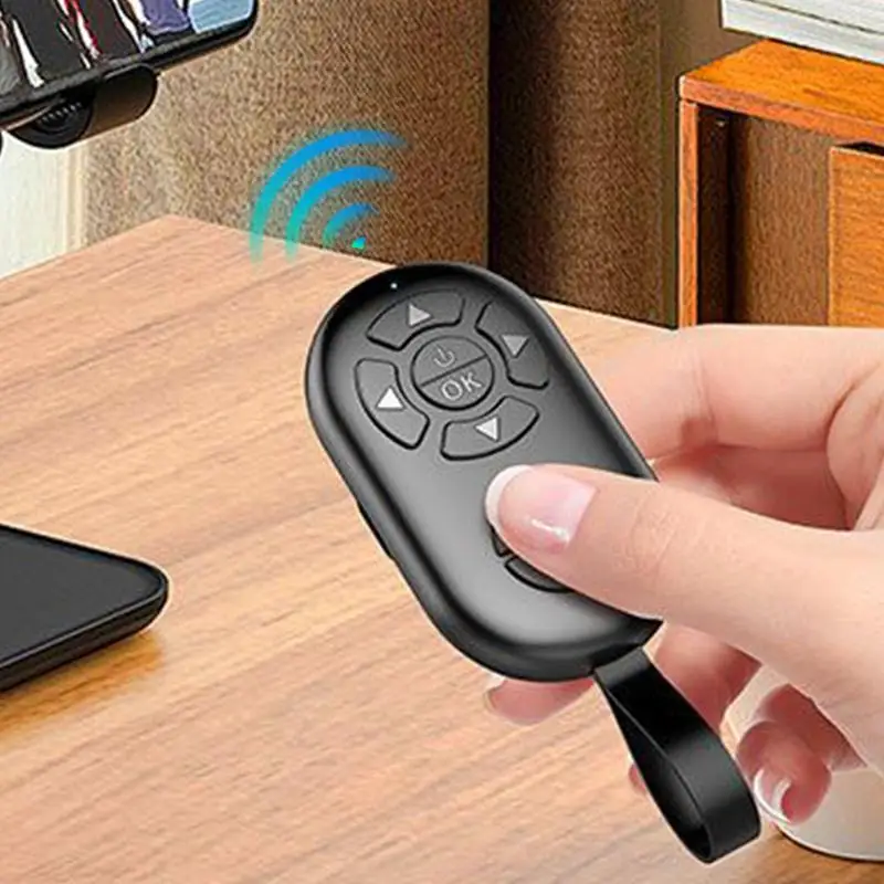 Wireless Blue-tooth Mobile Selfie Lazy Instant Music Video Remote Control Mobile Phone Blue-tooth Controller