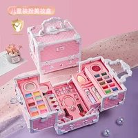 Kids Makeup Set Girl'S Toy Holiday Gift Kids Lipstick Eye Shadow Little Princess Makeup Box Makeup Tools Girl'S Birthday Gift 1