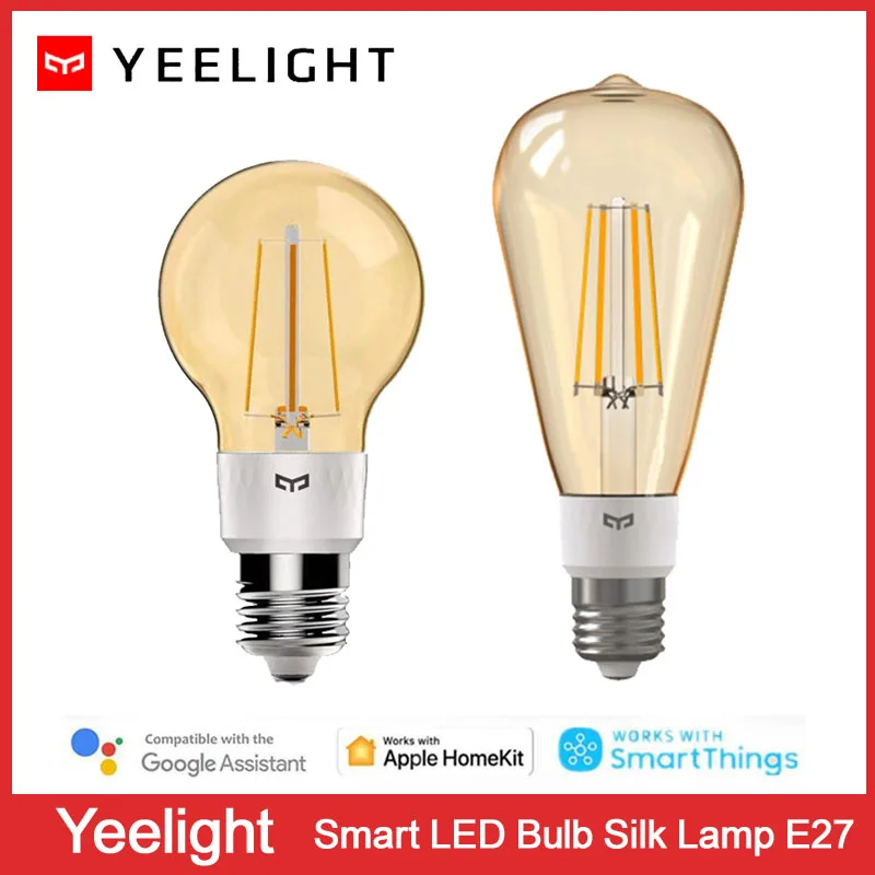 Yeelight Smart LED Bulb Silk Lamp E27 Brightness Adjustable 6W 700lm For Wifi Mihome APP Apple Homekit Remote Control smart led bulb led lamp