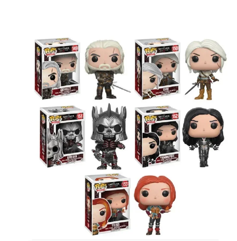 Funko The Witchers CIRI 150# y GERALT 149# EREDIN 151# YENNEFER 152# Figuras de acción Colección Modelo Juguetes para niños regalo