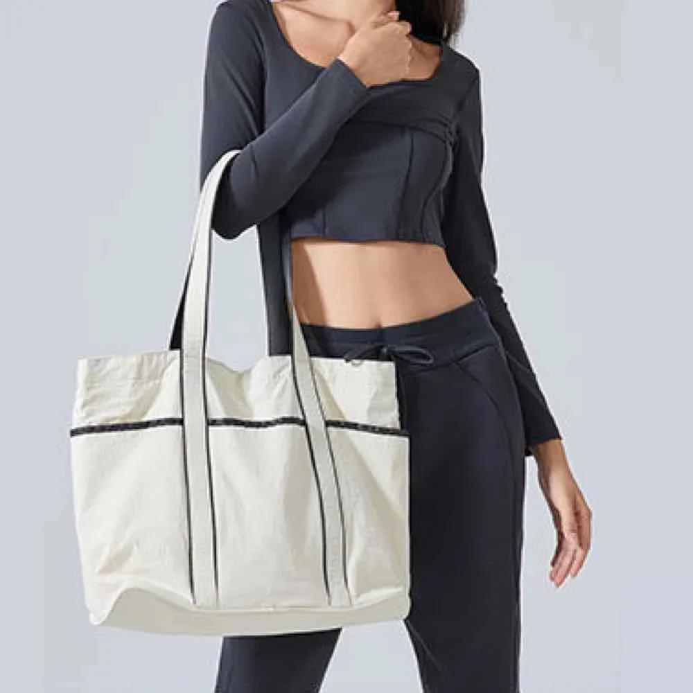 20L Yoga Fitness Tote Bag Daily Multi Pocket Design Large Capacity Handbag Waterproof and Durable Fabric
