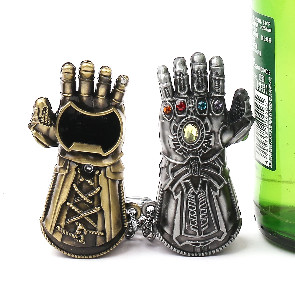 Avengers Thanos Infinity Stones Gloves Bottle Opener KeyChain Marvel Jewelry Infinity Gauntlet Keyrings Backpack Key Holder - Image 5