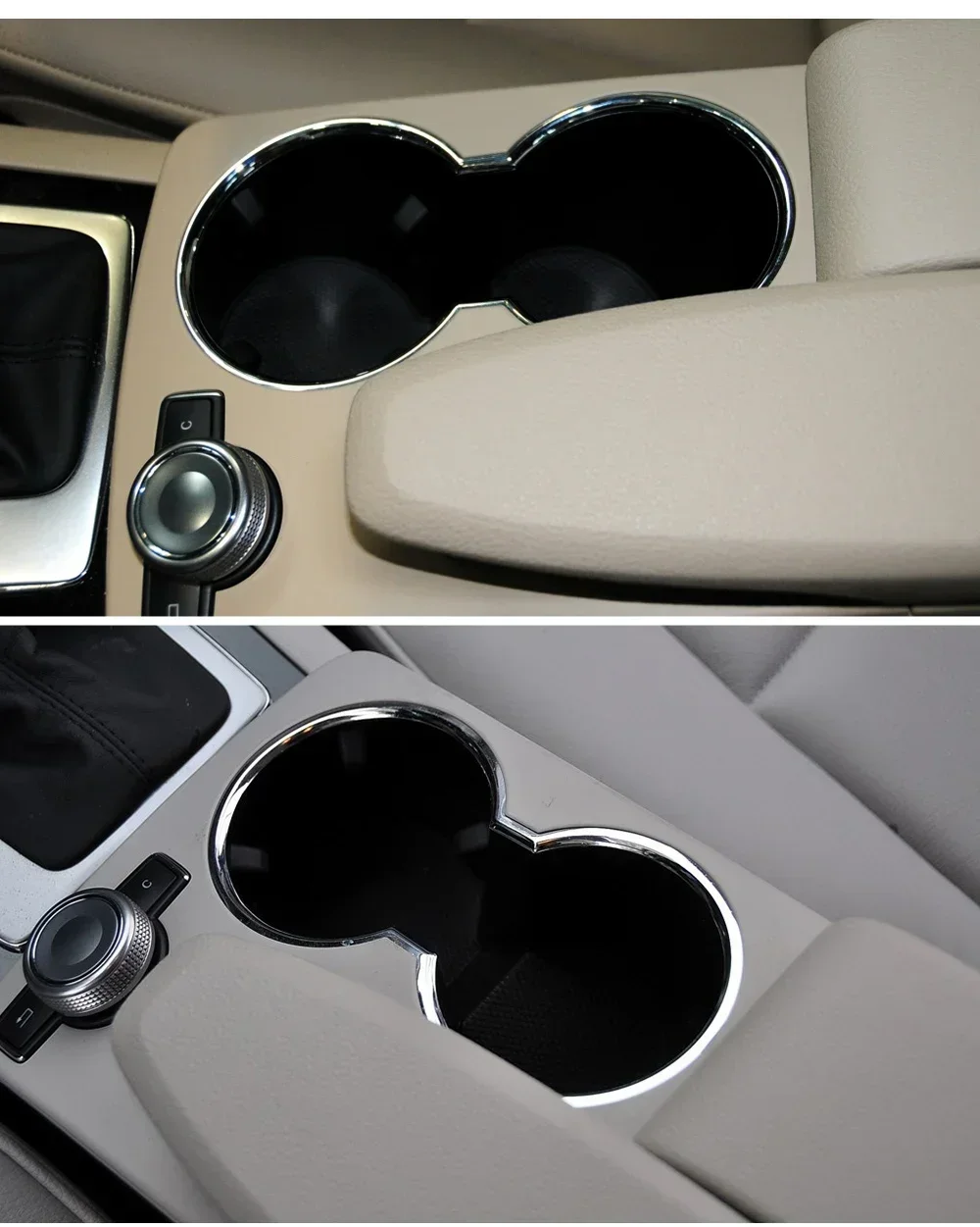 LHD Auto Zentrale Armlehne Trinken Tasse Halter Rollladen Rahmen Panel Für Mercedes Benz W204 C180 C200 C220 C300 W207 W212 E260 – Detail 7