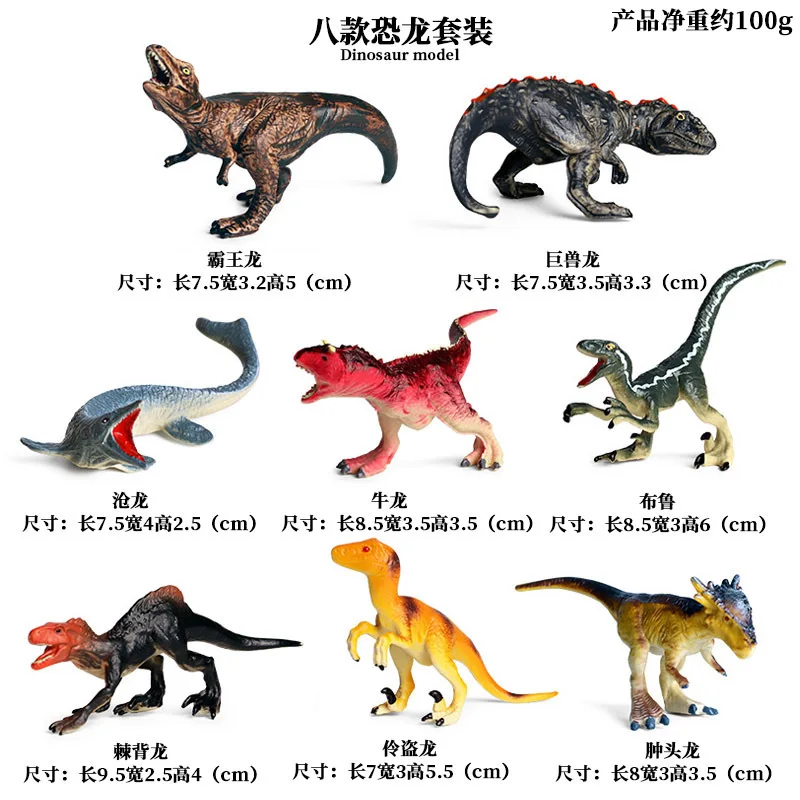 

T-Rex Dinosaur Model Children's Simulation Dinosaur Toy Niulong Swollen Head Dragon Solid Plastic Static Animal Ornaments