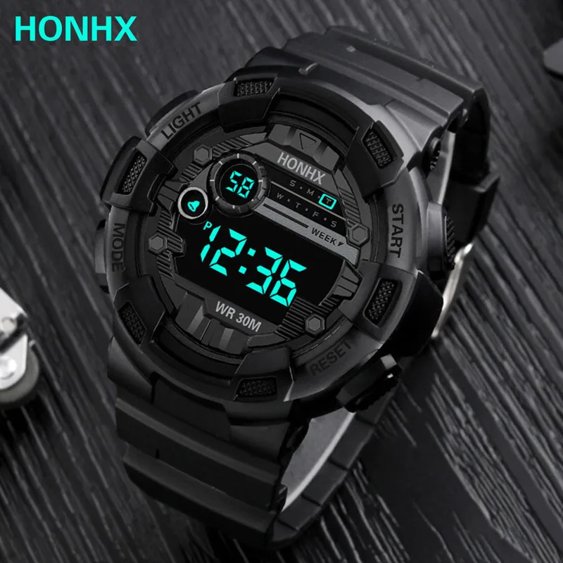 Premium Men's LED Sport Watch - Waterproof, Luminous, Fashionable Design