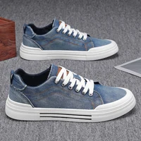 2025 New Trendy Men's Casual Sports Shoes Korean Edition Fashion Board Shoes Canvas Shoes Commuter Shoes Denim