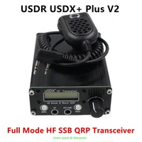 USDR USDX+ Plus V2 10m/15m/17m/20m/30m/40m/60m/80m 8 Bands SDR Full Mode HF SSB QRP Transceiver Upgrade Version Without Battery 2