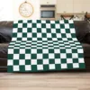 Classic and stylish checkerboard flannel blanket - perfect gift - suitable for all seasons, suitable for sofa, bed, office, camp 3