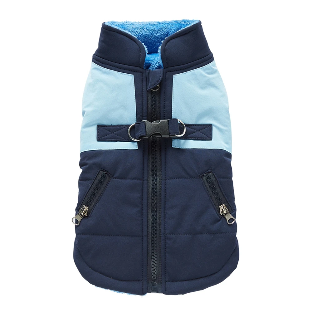 thumbnail image 1 of Arnés de invierno para perros, abrigos con cremallera en la espalda, ropa cálida fácil de usar para perros en climas fríos, chalecos, chaquetas, abrigos para perros pequeños y medianos, 1 of 5