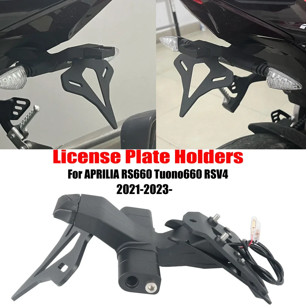 

Motorcycle Tail Mount License Plate Bracket Rear Bracket Accessories For APRILIA RS660 Tuono660 RSV4 2021-2022-2023