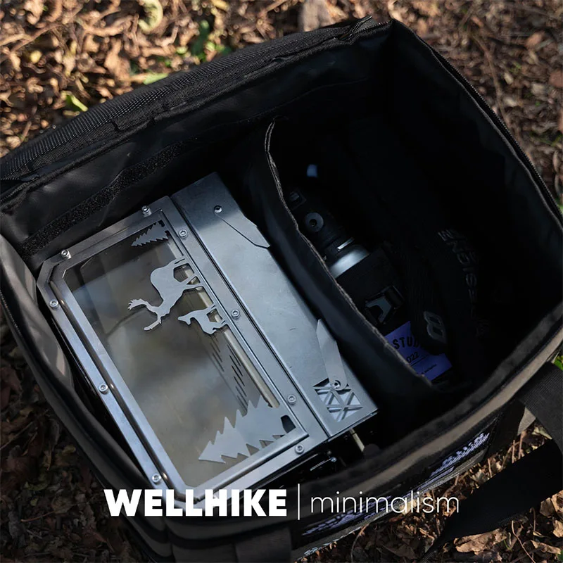 WELLHIKE Outdoor Camping Gas Canister Utensils Storage Bag Large Capacity Storage Bag Waterproof Picnic Food Insulation