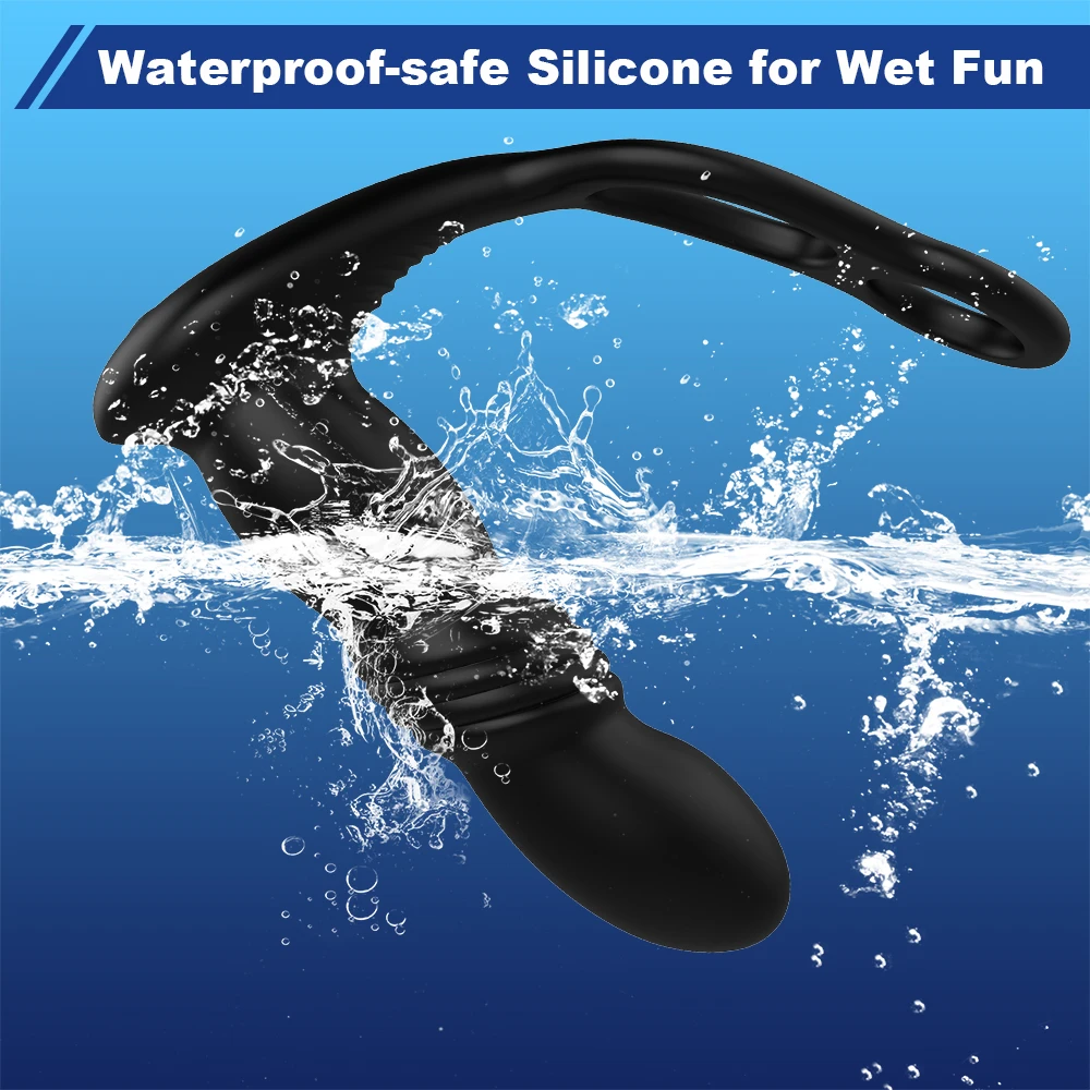 Controllo telescopico APP vibratore anale anello Bluetooth masturbatore da uomo giocattoli sessuali per uomini gay butt plug maschio_voghion.com