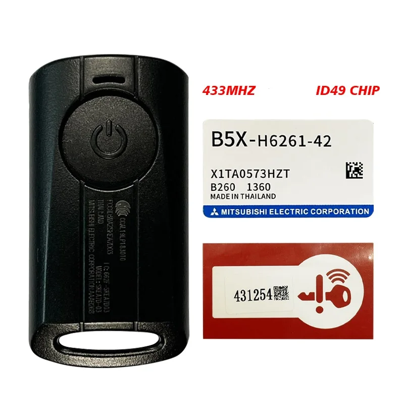 

MK0025 OEM B74 Model SKEA7D-03 For Yamaha NMAX AEROX S V1 V2 XMAX SNIPER 155 Motorcycle Remote Key Fob 433.92mhz ID49 Chip