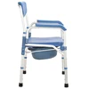 Custom Height Adjustable adults Commode Chair for disabled With bedpan 2