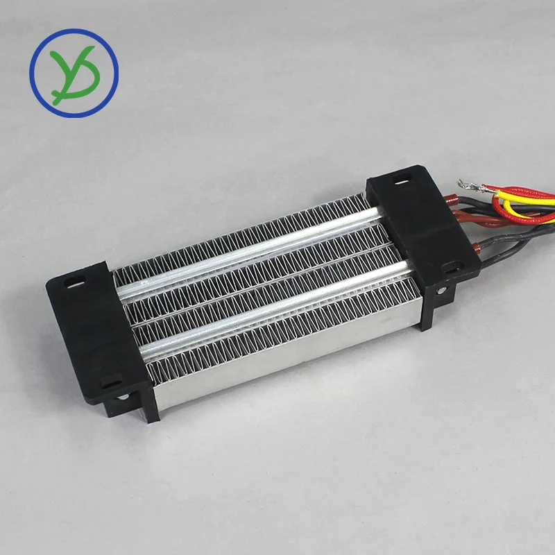 110V 500W AC DC Insulated Thermostatic PTC Ceramic Air Heater PTC Heating Element Electric Heater 96A2 140x50.5x26mm