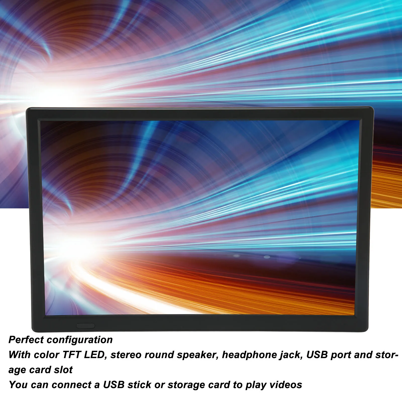 Portable LED TV 16 Inch Portable LED TV 1080P ATSC High Sensitivity Widescreen USB Digital Tuner AV In Out Digital TV