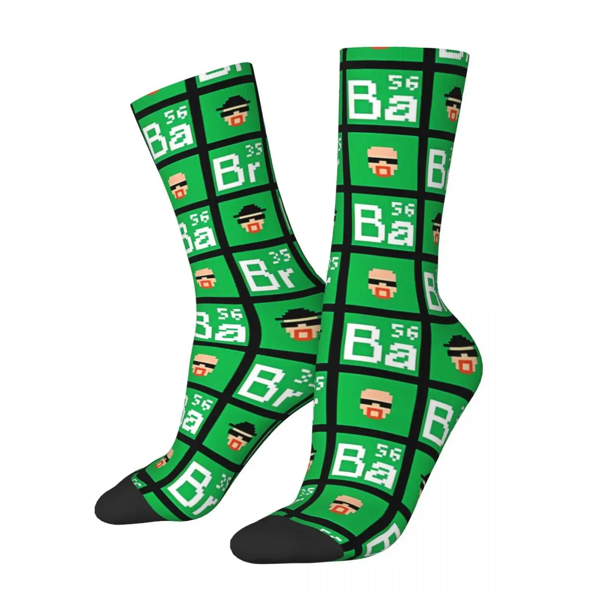 

Pixel Art Movie Breaking Bad Socks Gym 3D Print Boy Girls Mid-calf Sock