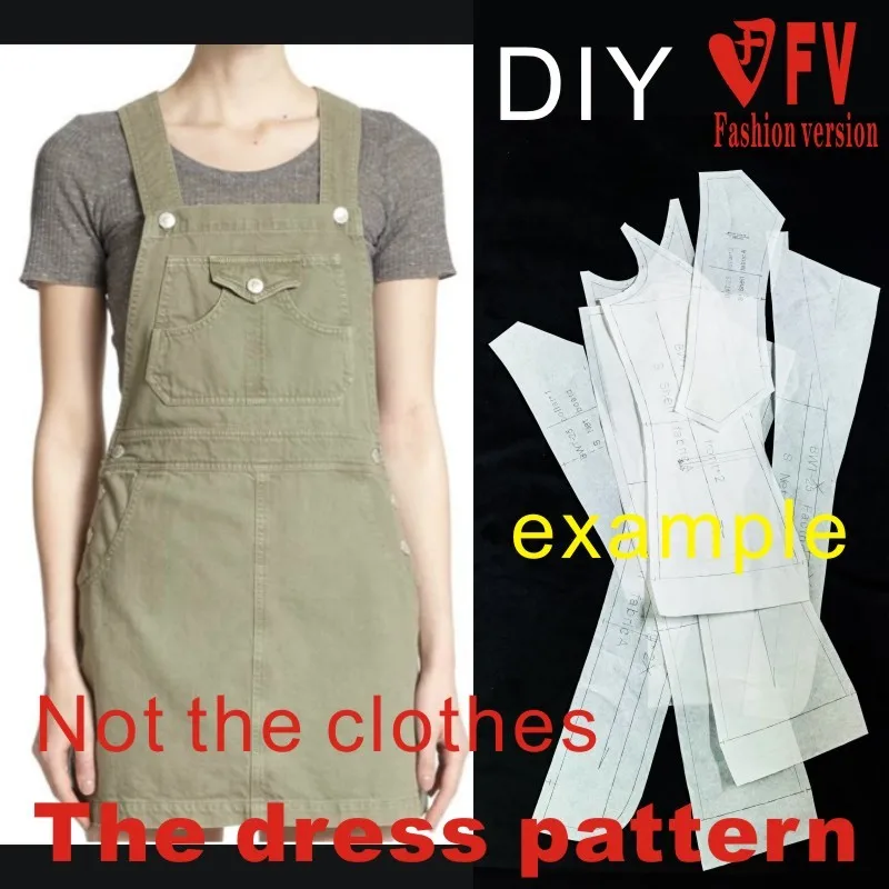 Dresses Sewing Pattern Template Cutting drawing Clothing DIY ((Not selling clothes)) BLQ-211