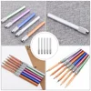 8 Pcs Pencil Extender Pencils Holder for Lengthen Tool Crayon Extension Home Office Supplies Stainless Steel Artist Sketch 5