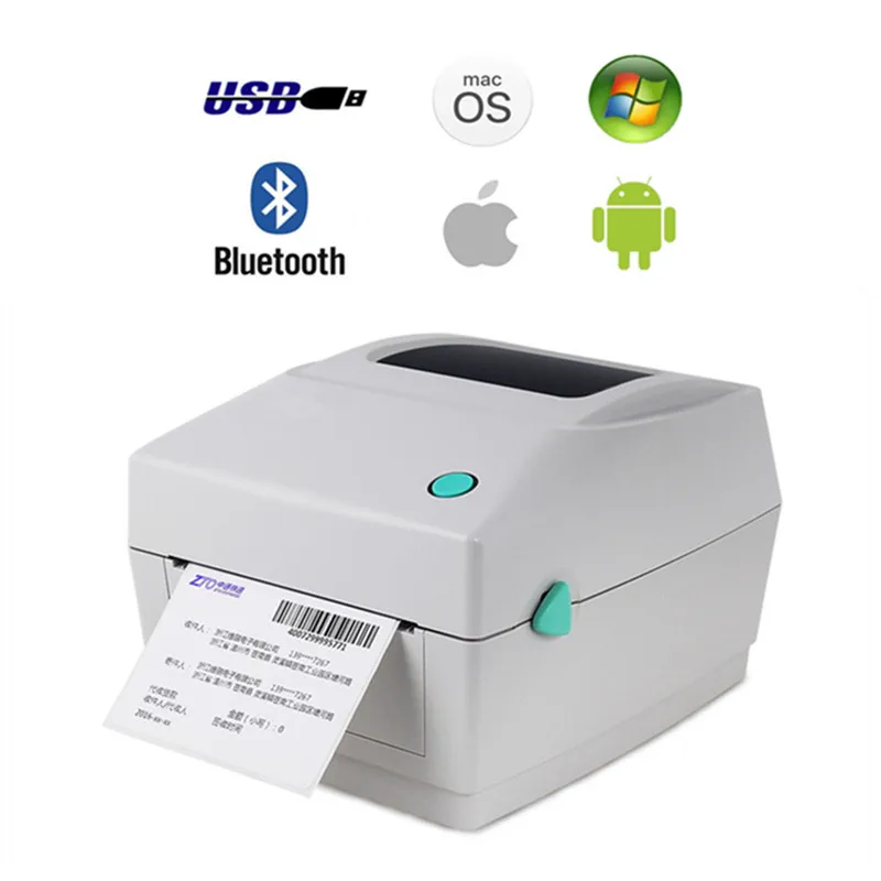 

XP460B Shipping Label Maker Product Sticker 25.4-115mm Express Waybill USB Bluetooth 4 Inch Thermal Barcode Printer For Windows