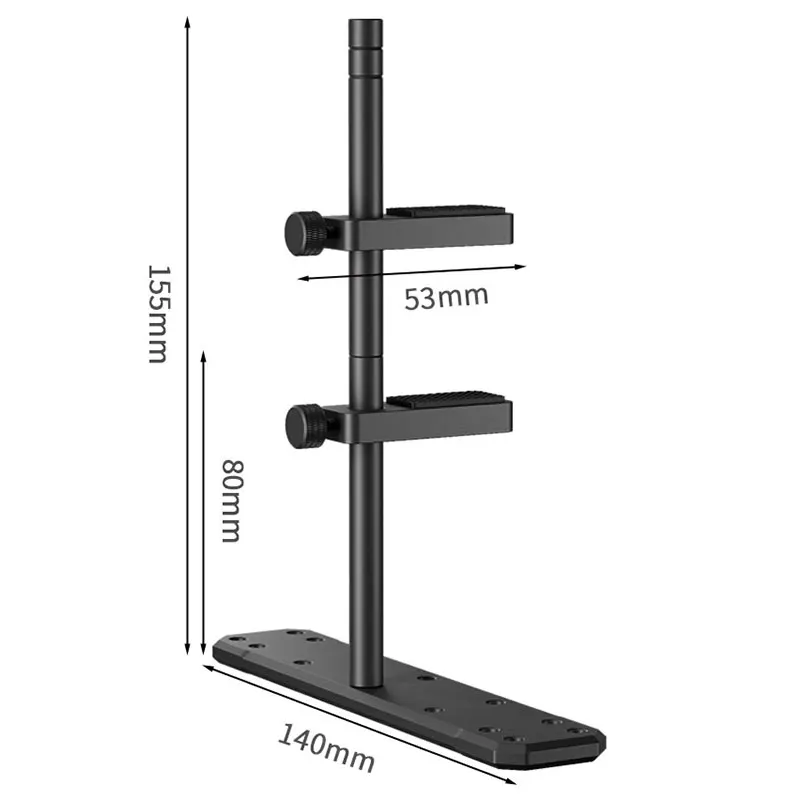 Teucer Vc3 Dual Pillar Placa de Vídeo Gráfica Bracket pc Case Faça Você Mesmo Acessórios Liga de Alumínio Gpu Suporte Bracket para 12 14cm Ventilador - Imagem 3