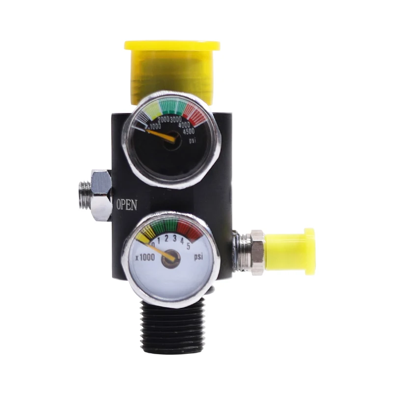 Bouteille Air Comprimé 3000 Psi Réservoir De Paintball HPA 13ci/3000psi Noirci - Pression De Sortie 800psi - Parfait Pour Les Parties Réservoir 3000 Psi 13ci