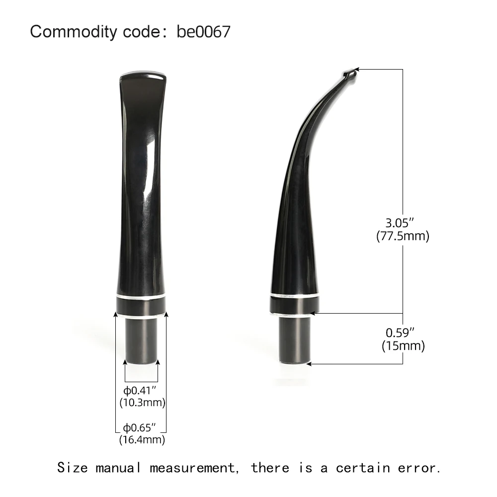 MUXIANG 1pc acrylic pipe holder classic curved handle tobacco pipe holder   for 9mm filter element DIY Father Day Christmas gift 6