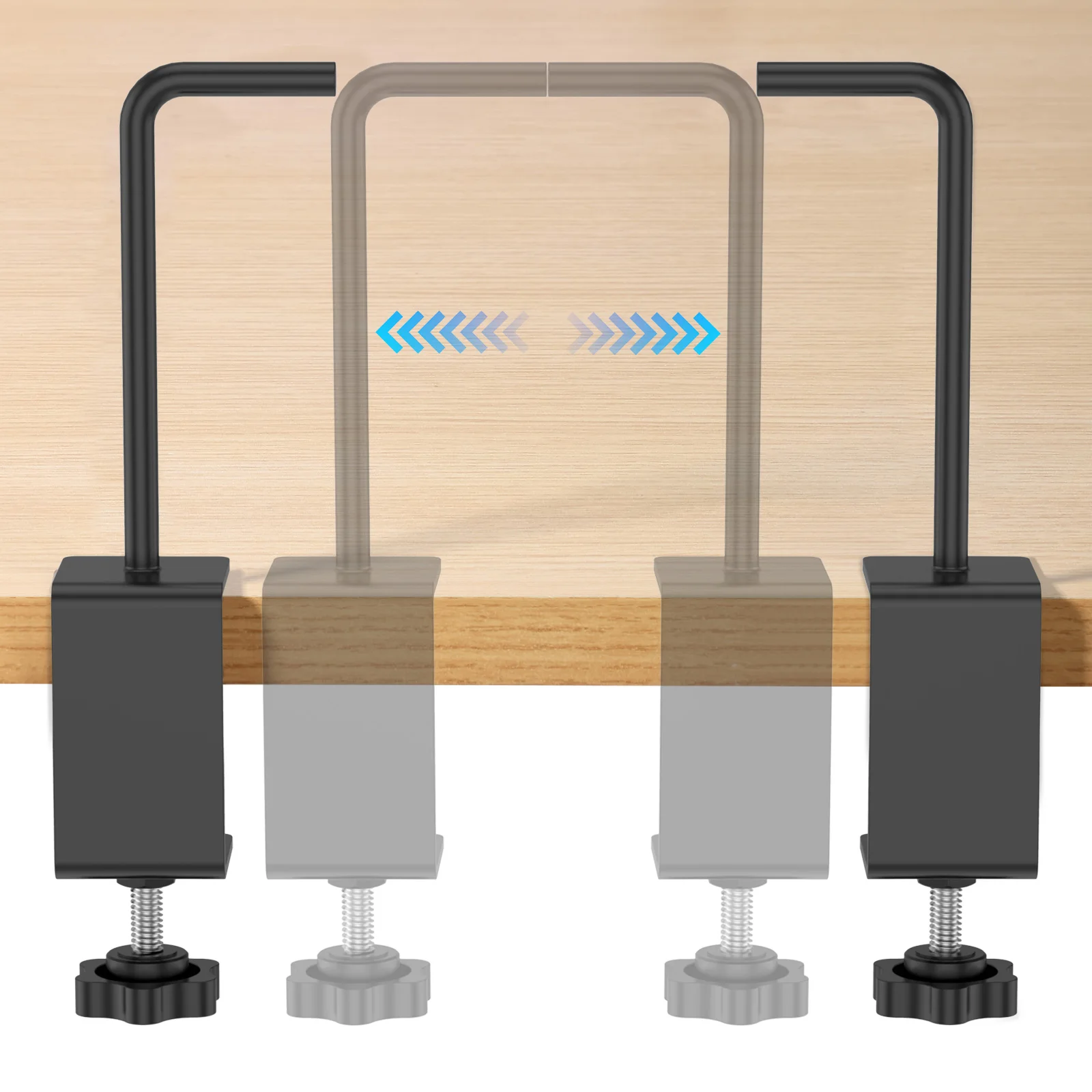 Paper Roll Holder Metal Adjustable Craft Paper Roll Holder Tabletop Dispenser Clip On Desk Paper Roll Dispenser for Dining Table