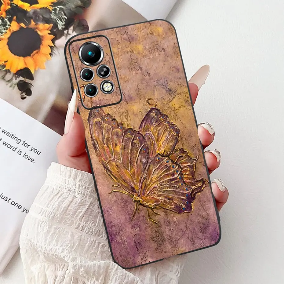 Sleek Black Silicone Soft Back Phone Case - New Design