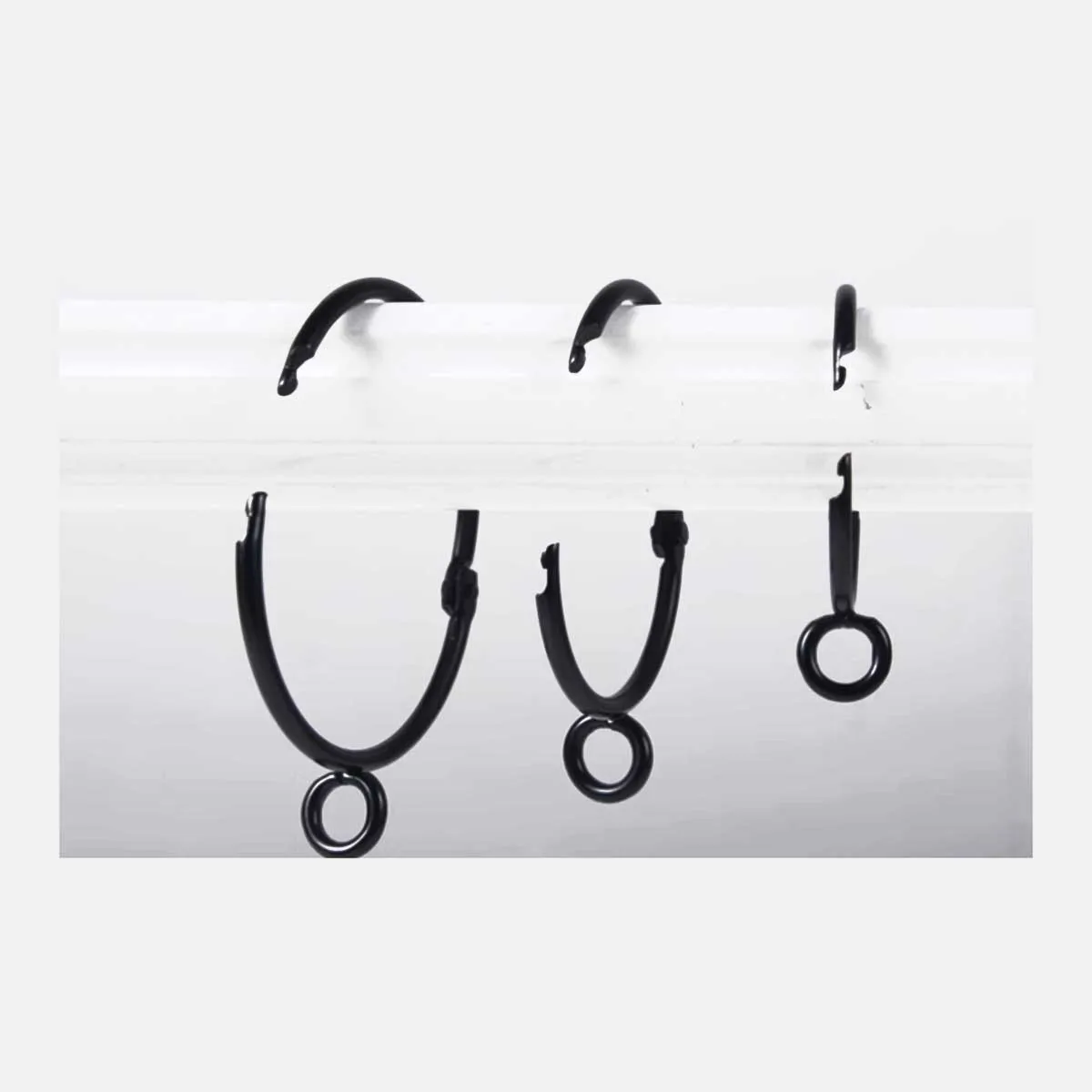 Black Curtain Opening Hanging Ring/Living Ring Metal Hook Buckle Ring Curtain Accessories
